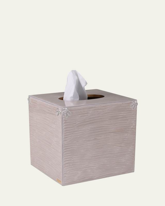 Lola Pave Bows Boutique Tissue Box Cover